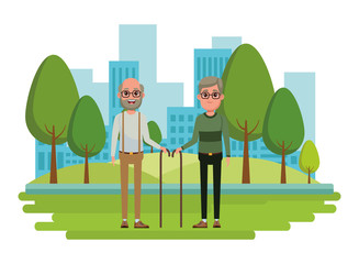 elderly people avatar cartoon character