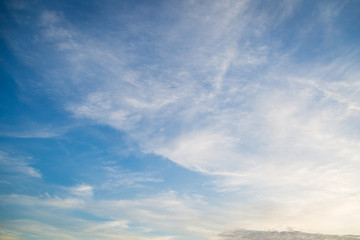 Sky and clouds before sunset