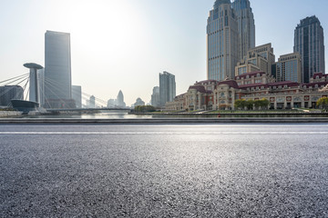 Obraz premium road in city