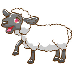 sheep vector cartoon clipart