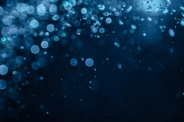 blue bokeh water with light background