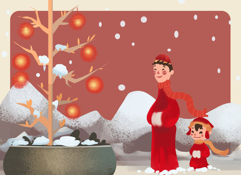 The Lantern Festival illustrations