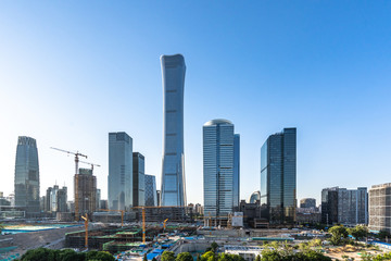 Obraz na płótnie Canvas beijing city skyline