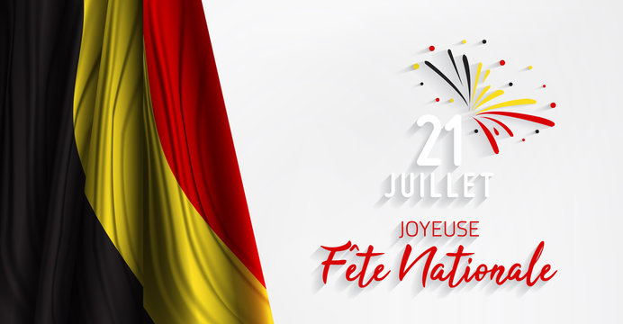 Belgium National Day - Belgian National Day. 21 Juillet Fete Nationale
