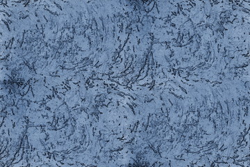 Raw blue cement wall with the many scratched pattern as abstract textured and background
