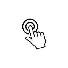 Hand Cursor icons click set symbol vector for web