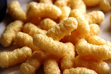 corn sticks without sugar and gluten. big food allergen concept, gluten free