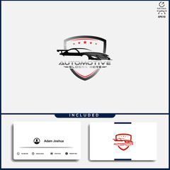 Car logo, abstract car design concept, automotive car logo design template.