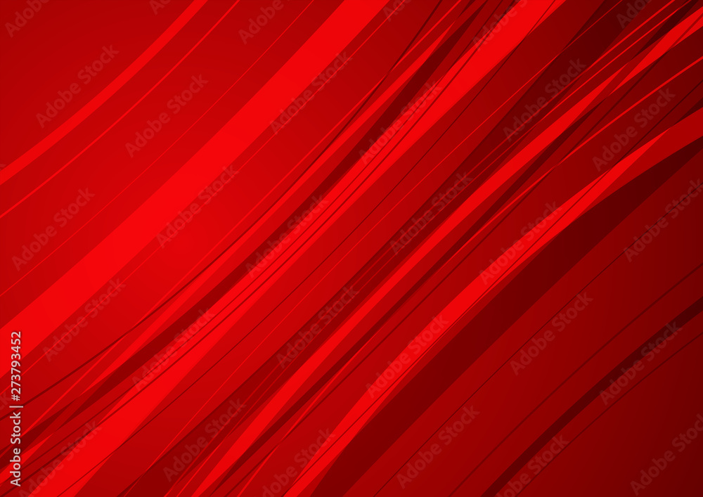 Poster abstract red background with red curve.