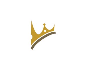 Crown logo template vector icon illustration design
