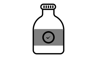 Best pils icon for beer and beverage branding in flat style design