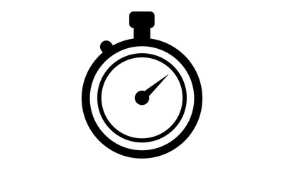 Stopwatch / stop watch timer flat vector icon for apps and websites