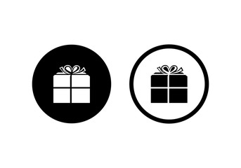 gift box line Set icon vector