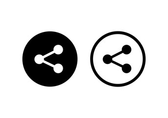 Share icon Set vector symbol