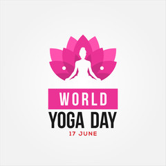 World Yoga Day Vector Design Template