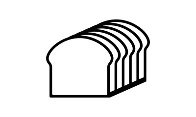 bread slices icon illustration isolated vector sign symbol