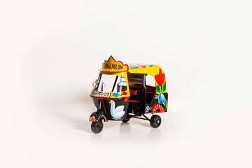 handmade auto rickshaw showpiece, Bangladesh traditional rickshaw painting