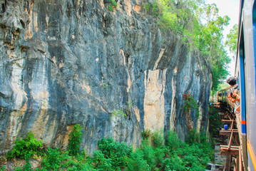 The limestone hills of Kanchanaburi ,Thailand.