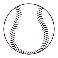 野球のボール イラスト ぬりえ