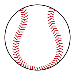 野球のボールイラスト