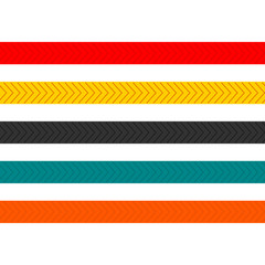 Obraz premium Seamless lines set with the pattern - Vector
