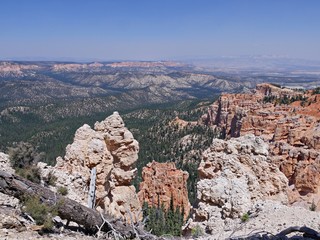 Spectacular view from the Rainbow Point overlook Bryce Canyon National Park 