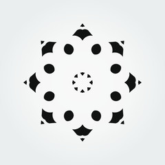 Simple Mandala Logo design template / Abstrack patter logo