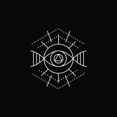 Minimal / Monoline Eye Logo Design Inspiration / eye tattoo