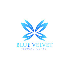 Modern butterfly wings / angel wings logo design inspiration