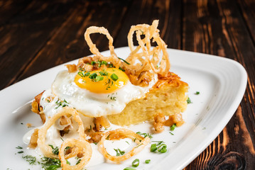 Potato babka is a savoury dish, popular especially in Belarus and Poland