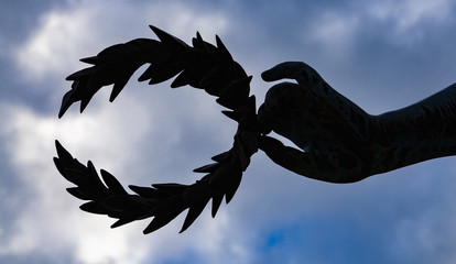 Lorbeerkranz Silhouette