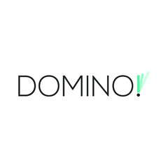 Simple Minimalist Domino Logo Design Template