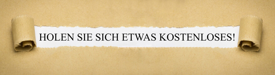 Holen Sie sich etwas kostenloses!