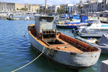 dos du vieux chalutier