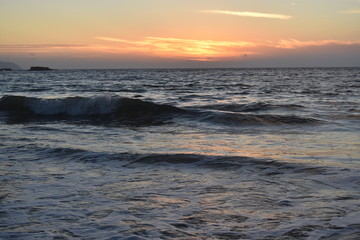 Waimea Beach at Sunset Oahu Island Hawaii USA 