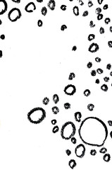 circles hand drawing on paper