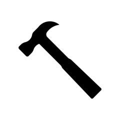 Hammer icon. Illustration isolated.