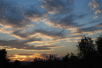 Beautiful Valencia Scattered Cloud Sunset