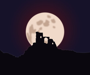 Obraz premium Castle on the hill