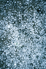 texture of hail after storm