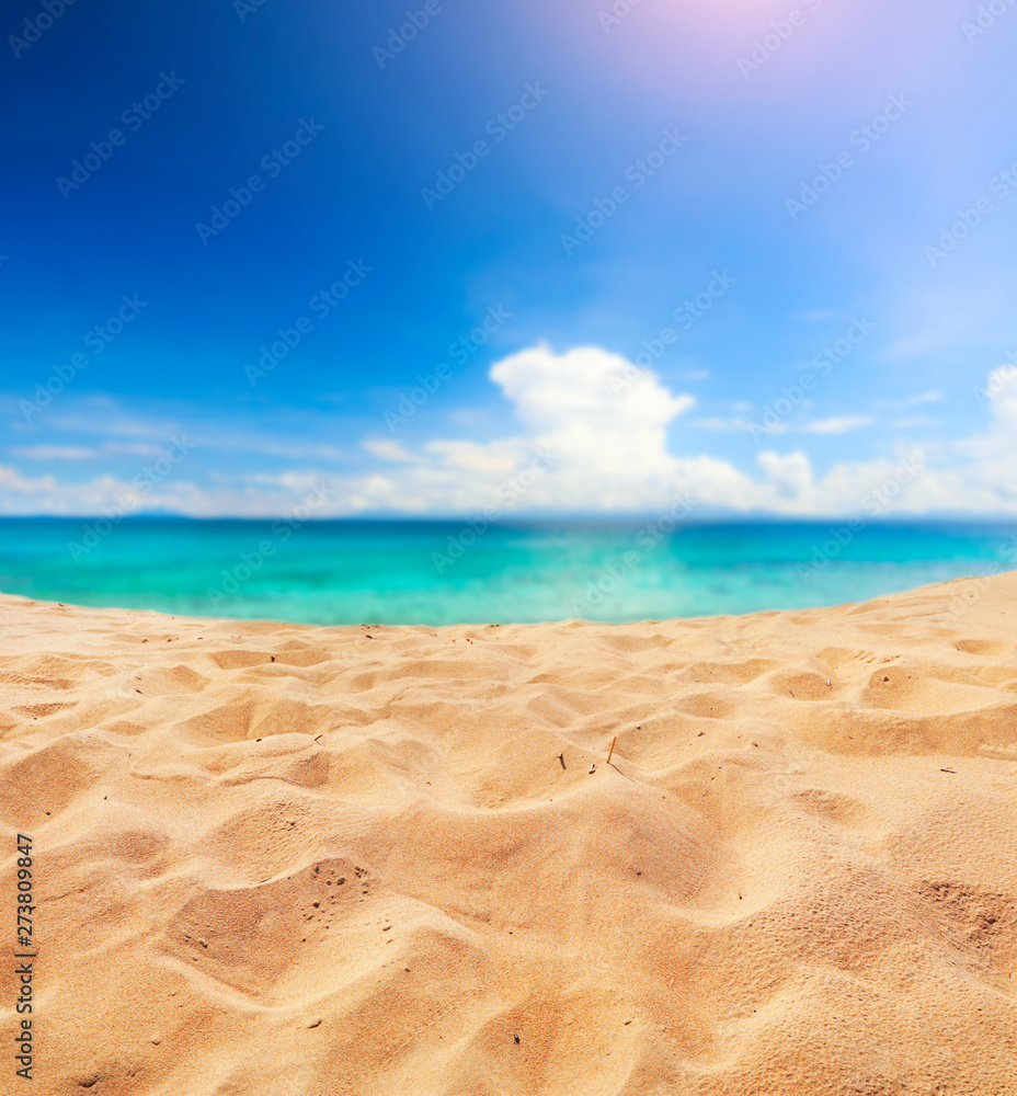Wall mural beach and beautiful tropical sea