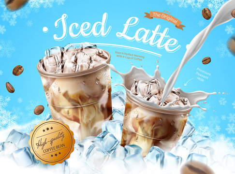 Iced latte ads