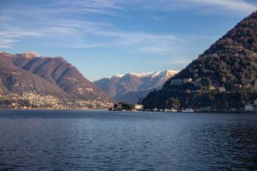 Fototapeta premium View of Lake Como, Northern Italy. Without polarizing filter.