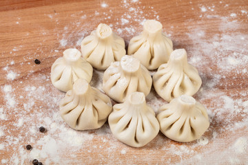 Georgian raw Khinkali