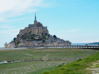 Mont Saint-Michel of France. Travelers want to see it once.