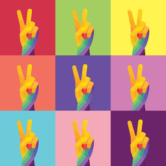 LGBTHonorSociety_FreedomHandSign_ColorfulDesign