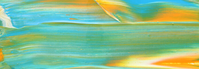 photography of abstract marbleized effect background. gold, yellow, blue and green creative colors....