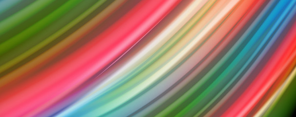 Flowing liquid colors - modern colorful flow poster. Wave liquid shapes. Art design for your design project