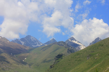 mountain range in Piemonte in Italy