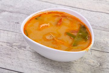 Famous Thai Tom Yam soup